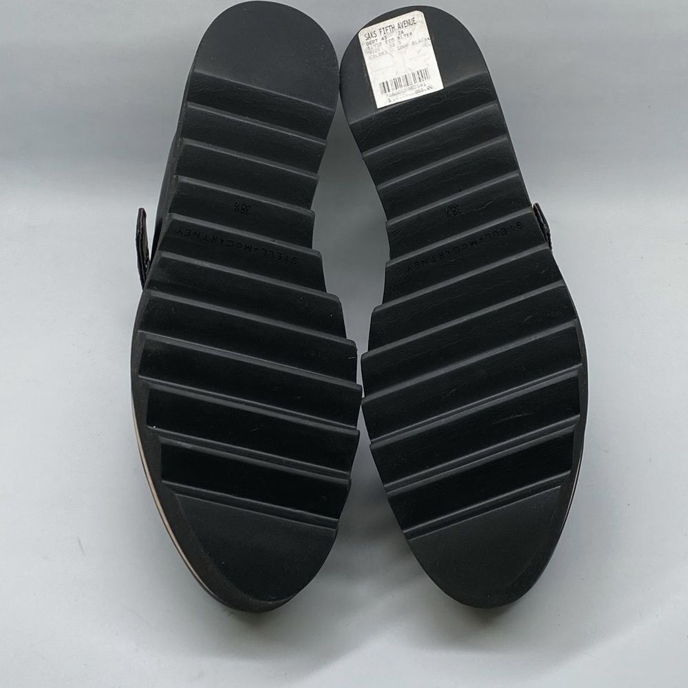 Stella McCartney Elyse 70MM Mary Jane Platform Wedges size 38.5 - Picture 14 of 15
